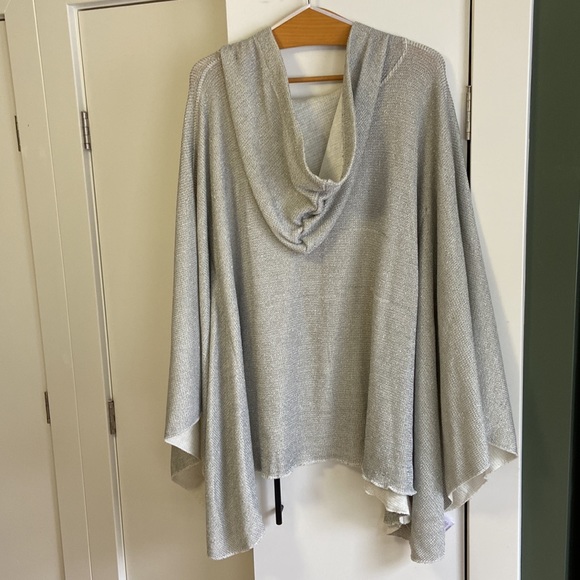 Free people grey poncho / cape - Picture 6 of 8